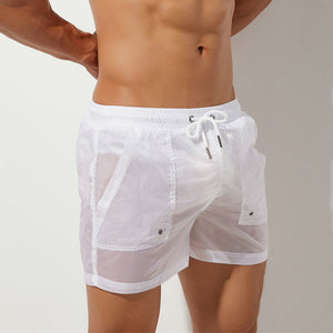 Tulum Transparent Swimwear Sheer Swimming Shorts Men - White