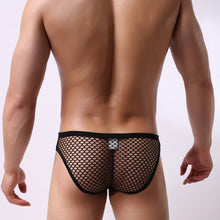 Load image into Gallery viewer, Meshy Net Underwear Briefs Black