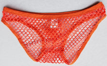 Load image into Gallery viewer, Meshy Net Underwear Briefs Neon Orange