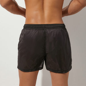 Tulum Transparent Swimwear Sheer Swimming Shorts Men - Black