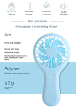 Load image into Gallery viewer, Handheld USB Chargeable Mini Pocket Fan