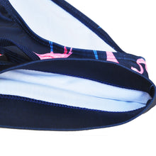 Load image into Gallery viewer, Miami Swim Trunks Briefs with Flamingo Dark Blue