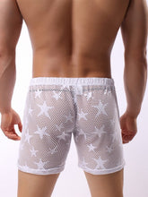 Load image into Gallery viewer, Hollywood Mesh Shorts Transparent Loungewear white
