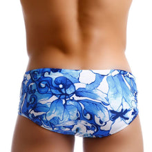Load image into Gallery viewer, Rio Trunks Brazilian Fit Sungas Blue Floral
