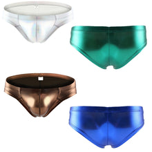 Load image into Gallery viewer, Metallic Hologram Briefs for Pride and Party Blue