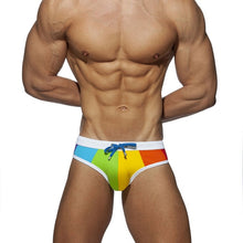 Load image into Gallery viewer, Rainbow Summer Swim Trunks Briefs &#39;Happy Pride&#39;
