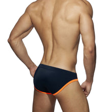 Load image into Gallery viewer, Cancun Mens Speedo Briefs Leopard Print Low Rise with Pad Orange