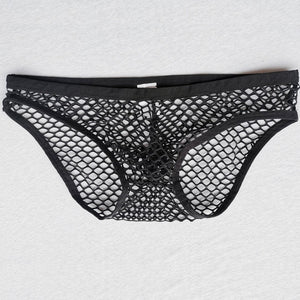 Meshy Net Underwear Briefs Black